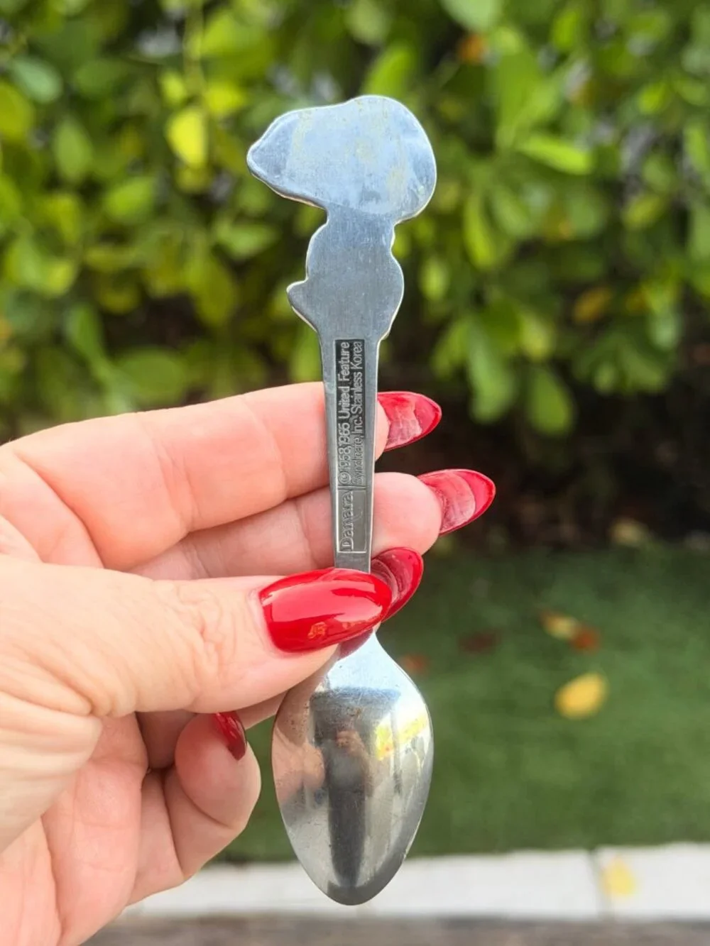 Vintage Danara Peanuts Snoopy Woodstock Stainless Steel Spoon 1958-1965 Korea